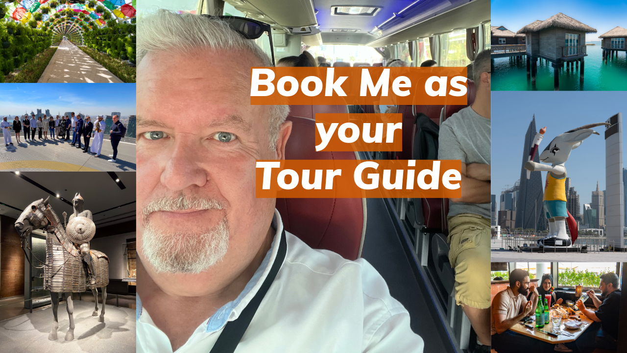 Graphic of Book Me to be Your Tour Guide